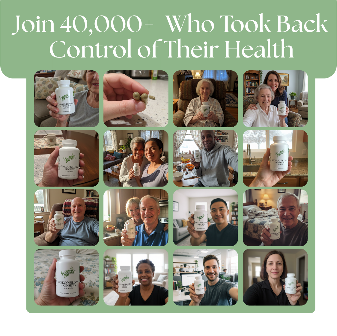 EzRelief+™ Ginkgo Biloba + Ginseng